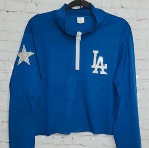 Mock Neck LA Dodgers Long Sleeve